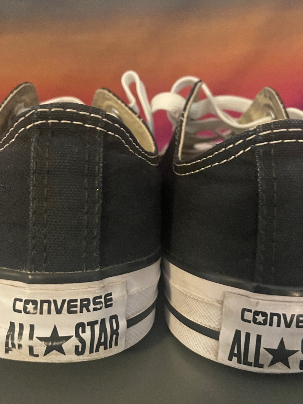 Converse Chuck Taylor All Star Black Low Top Canvas Sneakers Unisex M7 W9 - Picture 11 of 12